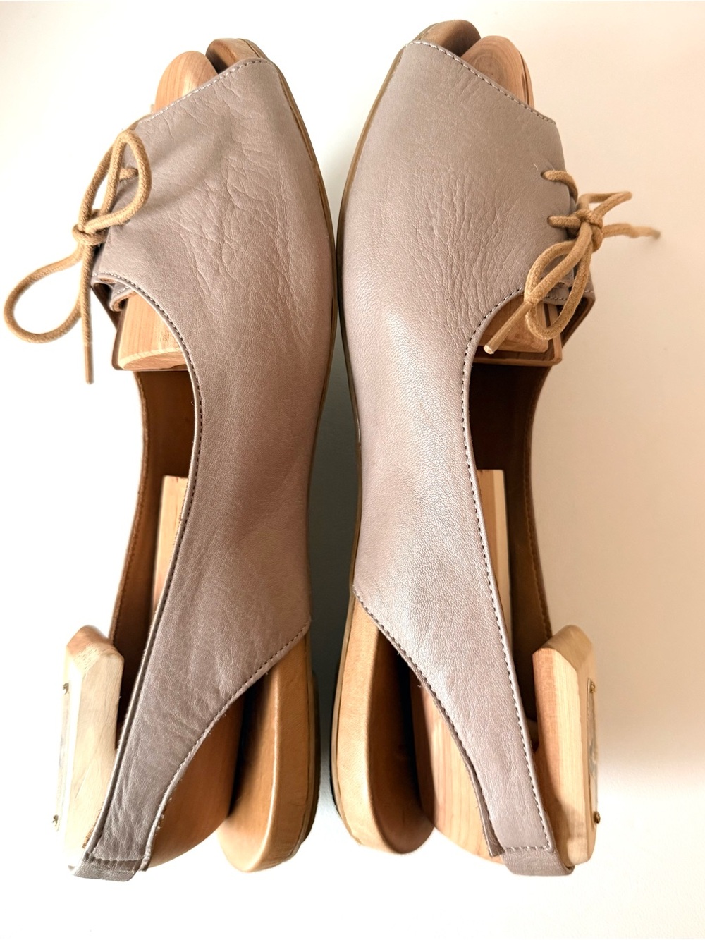 Bueno Keely Leather Open Peep Toe Lace Up Bowtie Slingback Sandal - Picture 7 of 11